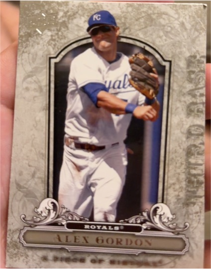 2008 Upper Deck A Piece of History #44 Alex Gordon — front