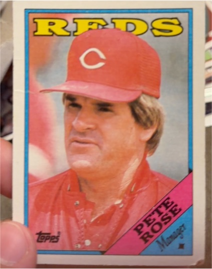 1988 Topps #475 Pete Rose — front