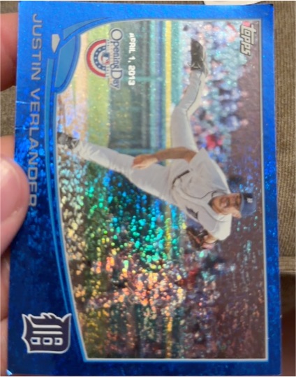 2013 Topps Opening Day Blue #35 Justin Verlander — front
