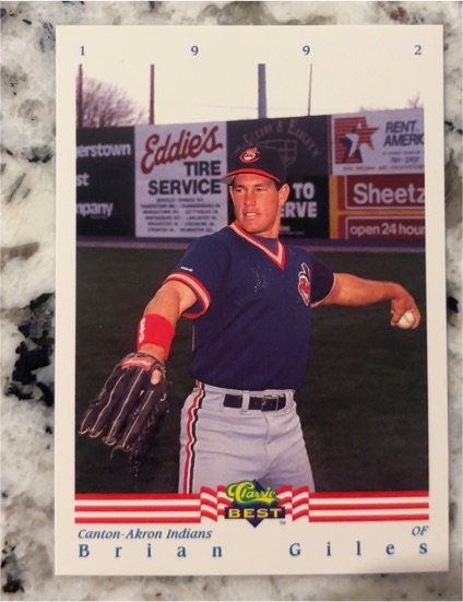1992 Classic Best #38 Brian Giles Canton-Akron Indians — front