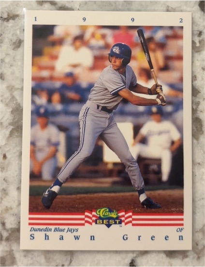 1992 Classic Best #1 Shawn Green — front