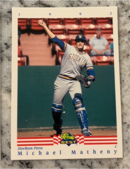 1992 Classic Best #393 Michael Matheny — front