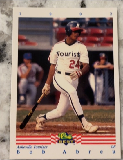 1992 Classic Best #383 Bob Abreu Asheville Tourists — front