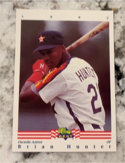 1992 Classic Best #206 Brian Hunter — front