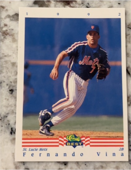 1992 Classic Best #352 Fernando Vina — front