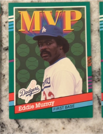 1990 Leaf MVP #405 Eddie Murray — front