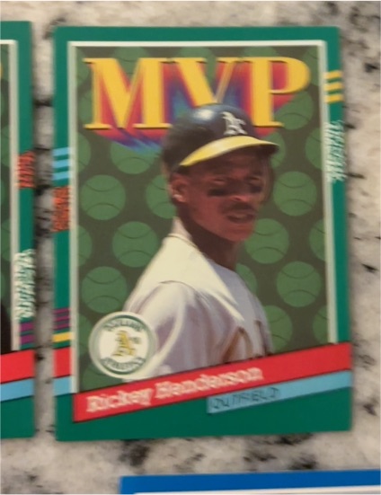 1990 Leaf MVP Rickey Henderson — front
