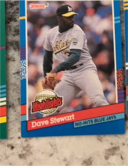 1991 Donruss #BC-4 Dave Stewart Highlights — front