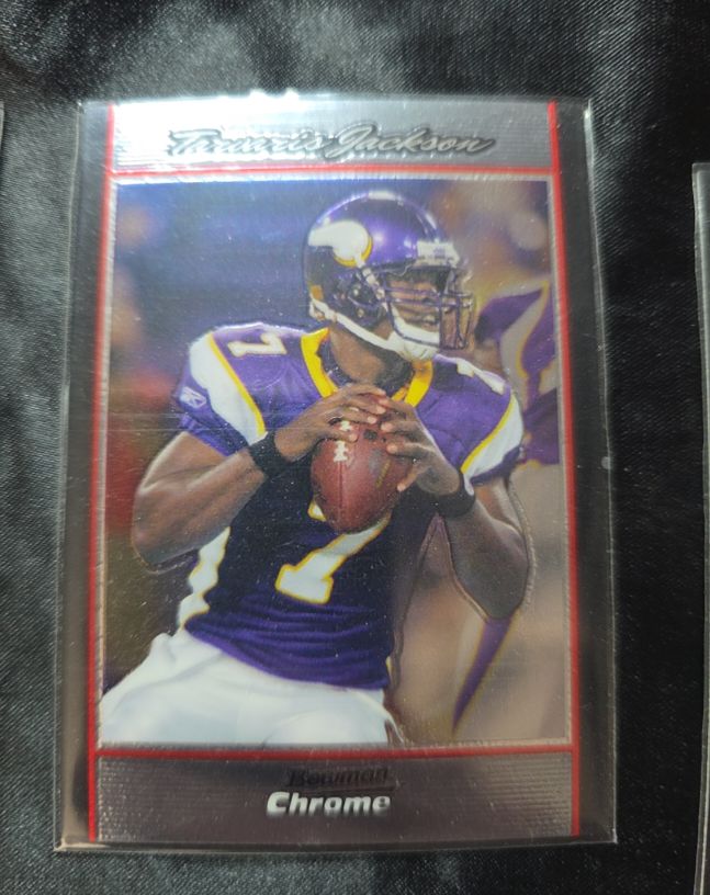 2007 Bowman Chrome #BC218 Tarvaris Jackson — front