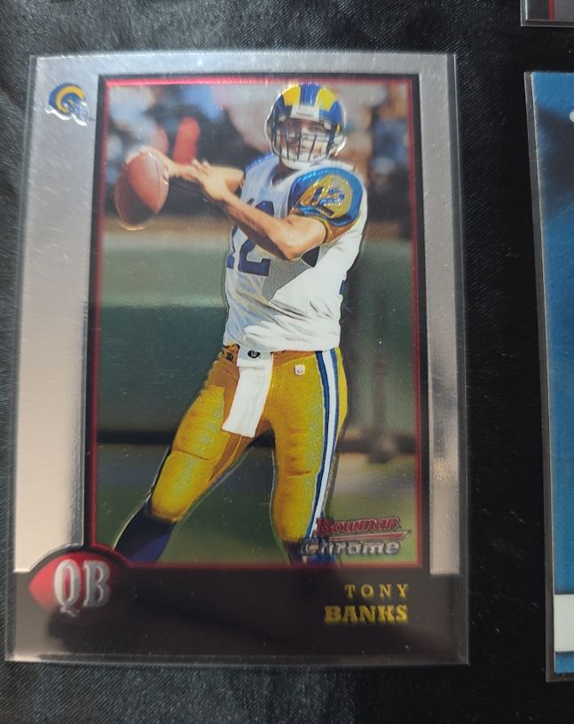 1998 Bowman Chrome #34 Tony Banks — front