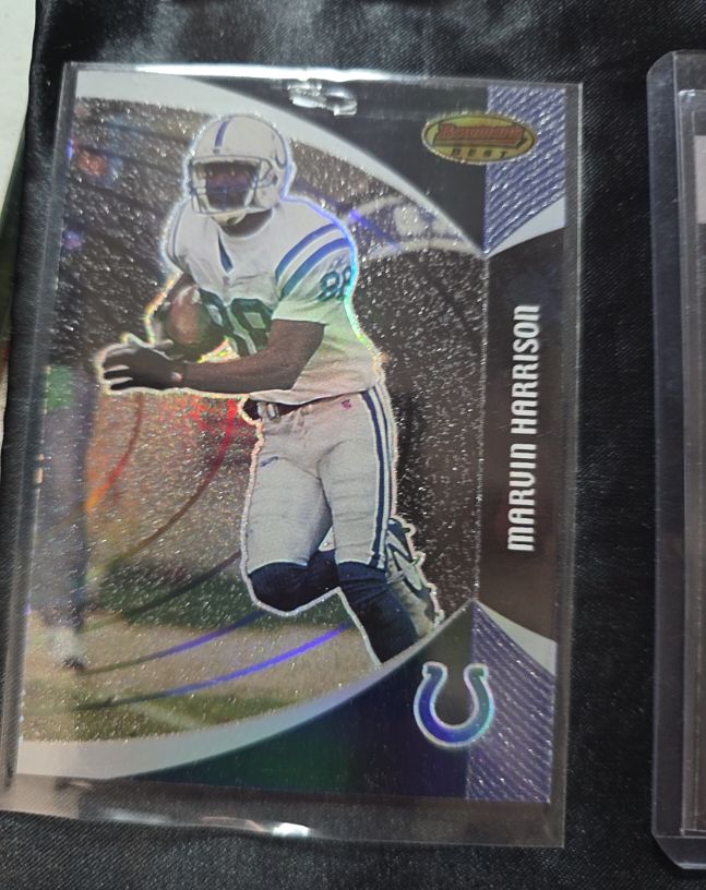 2003 Bowman's Best #8 Marvin Harrison — front