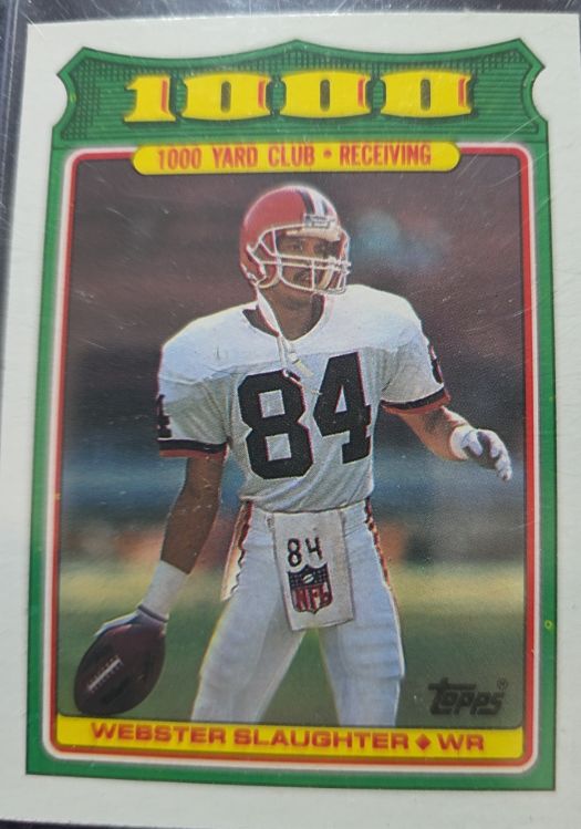 1988 Topps 1000 Yard Club #20 Webster Slaughter — front