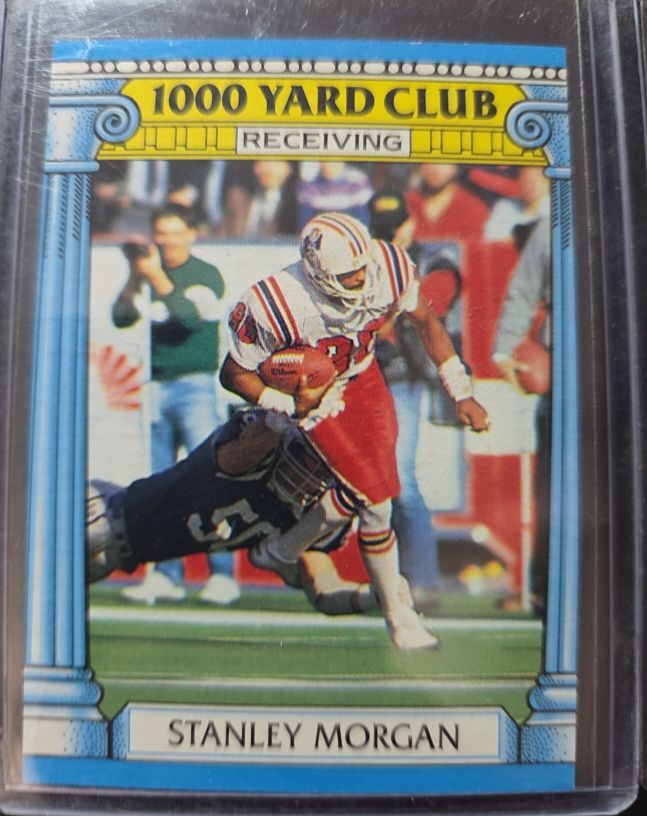 1987 Topps 1000 Yard Club #4 Stanley Morgan — front