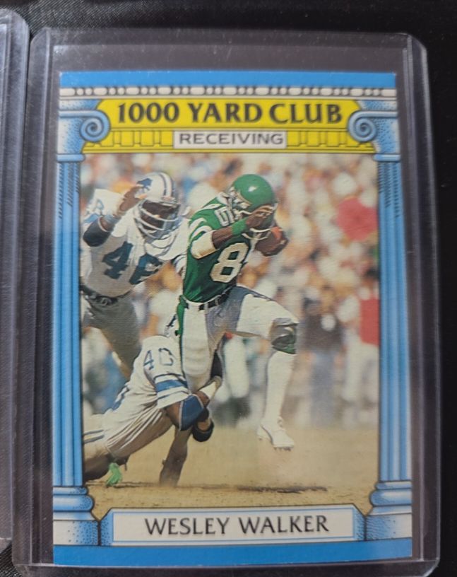 1987 Topps 1000 Yard Club #22 Wesley Walker — front