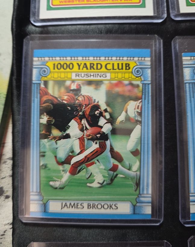 1987 Topps 1000 Yard Club #17 James Brooks — front