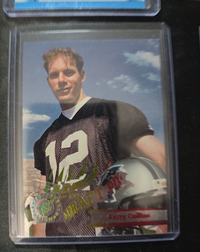 1995 Topps Stadium Club Draft Pix #D215 Kerry Collins Rookie Card — front