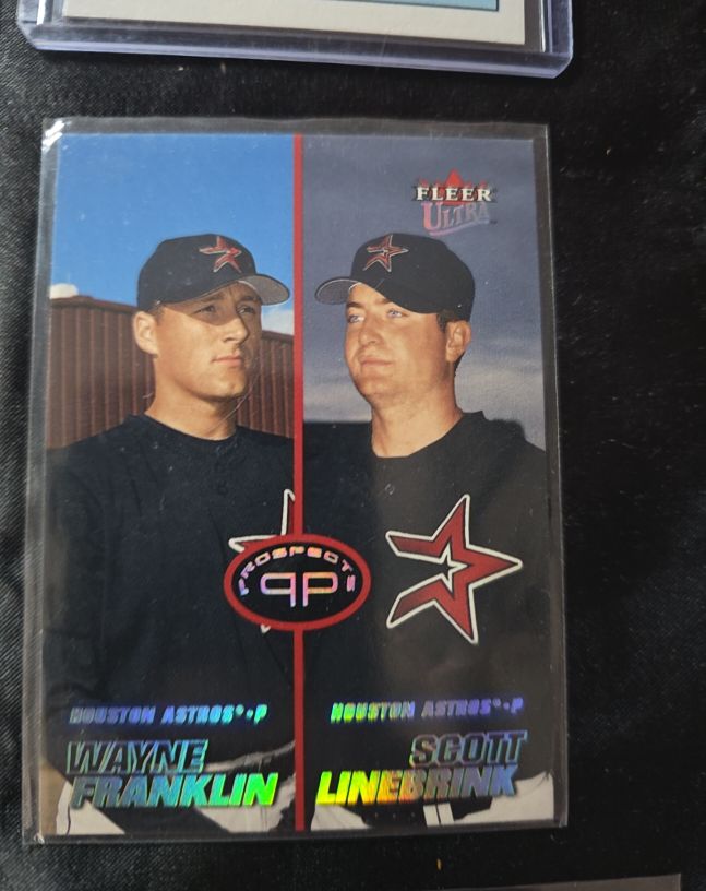2001 Fleer Ultra #232 Wayne Franklin / Scott Linebrink — front