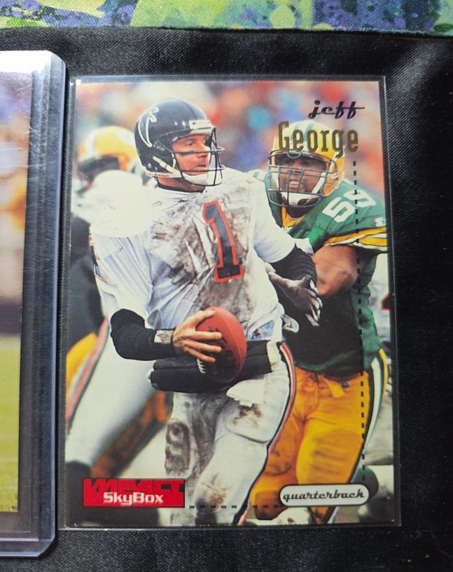 1996 SkyBox Impact #7 Jeff George — front