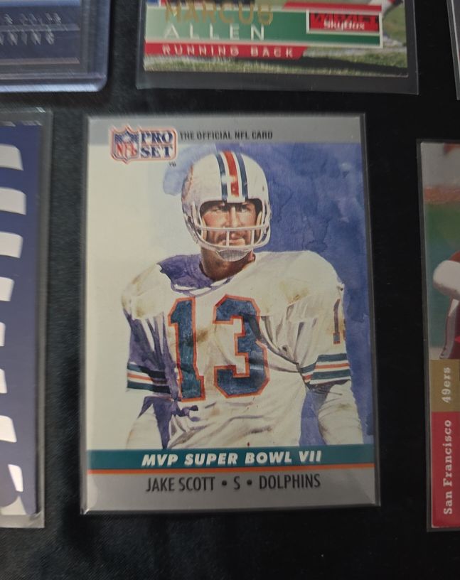 1990 Pro Set #7 Jake Scott Super Bowl MVP Collectibles — front
