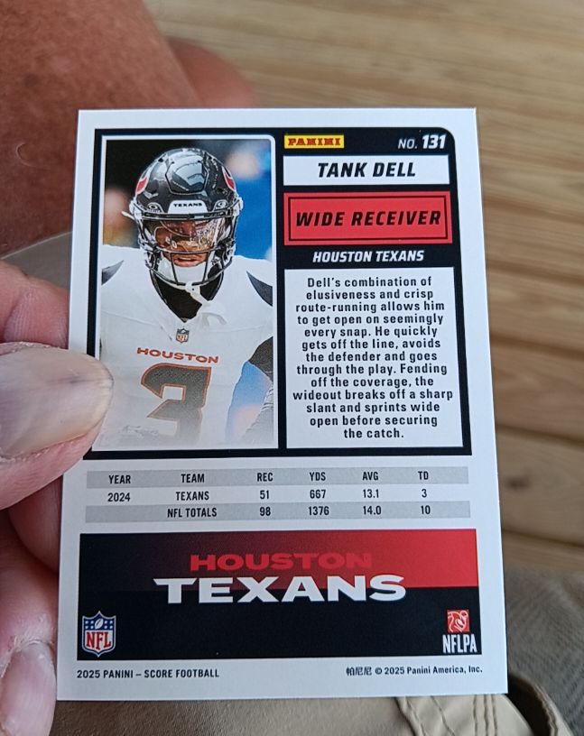 2024 Panini #131 Tank Dell — front
