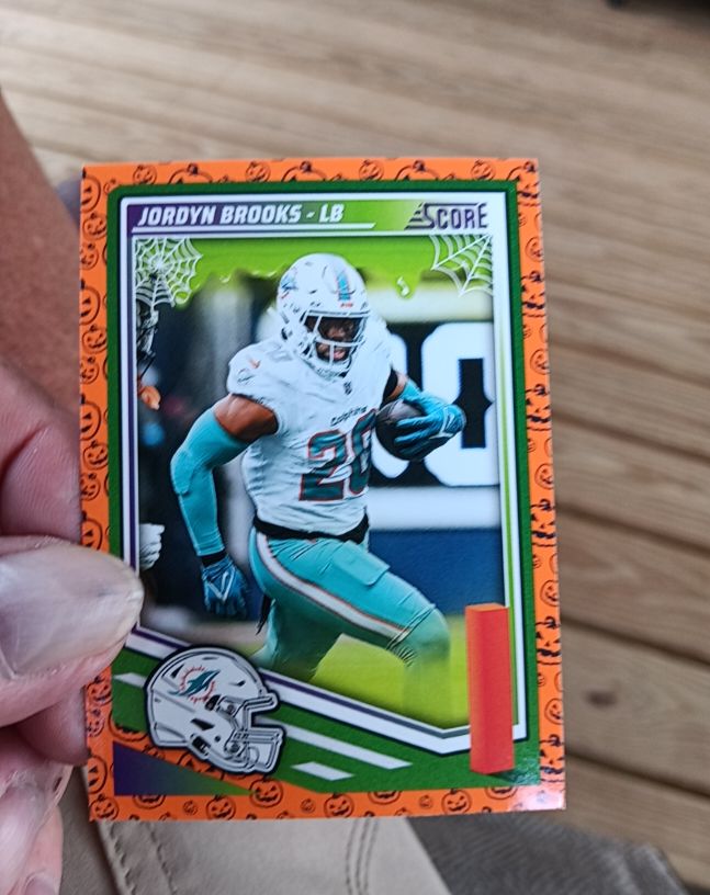2025 Panini Score-A-Treat #139 Jordyn Brooks Miami Dolphins — front