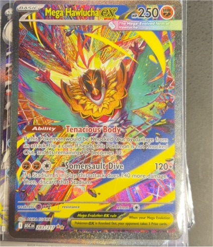 2026 Pokémon Mega Hawlucha EX #283 Ascended Heroes — front