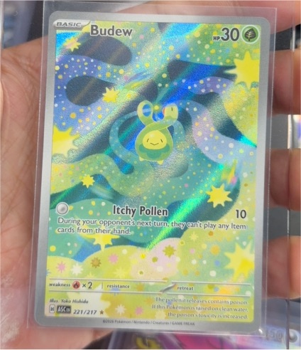 2026 Pokémon Mega Evolutions: Ascended Heroes #221 Budew — front