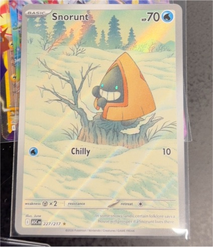 2026 Pokémon #227/217 Snorunt — front