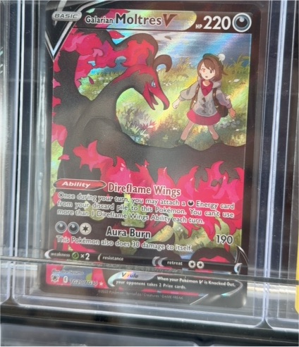 2022 Pokémon Galarian Moltres V #TG20/TG30 — front