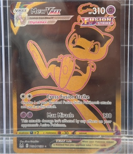 2021 Pokémon Fusion Strike #TG30 Mew VMAX — front
