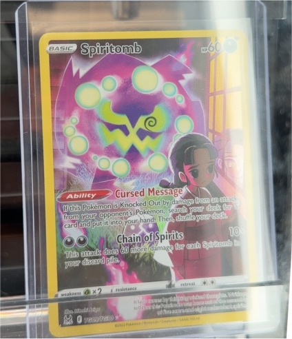 2022 Pokemon SWSH11 Lost Origin #TG09 Spiritomb Trainer Gallery — front