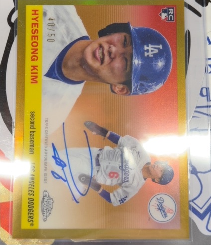 2025 Topps Chrome Anniversary #21 Hyeseong Kim — front