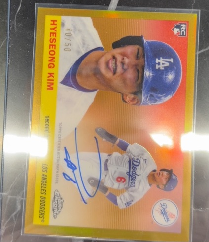 2025 Topps Chrome Platinum Anniversary #CPA-HK Hyeseong Kim — front