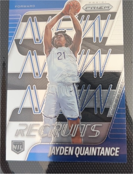2025-26 Panini Prizm New Recruits #8 Jayden Quaintance — front