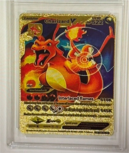 1995 Charizard V Evolution Gold Foil Fan Art #SRL07-03 — front