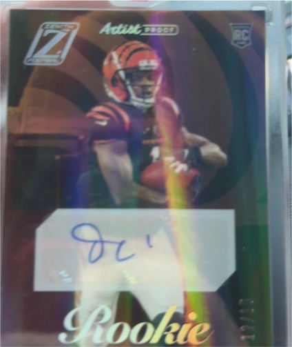 2021 Panini Zenith #62 Ja'Marr Chase Rookie Auto — front