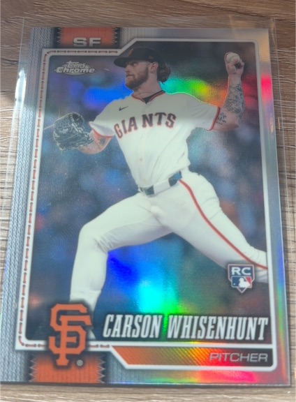 2026 Topps Chrome #142 Carson Whisenhunt — front