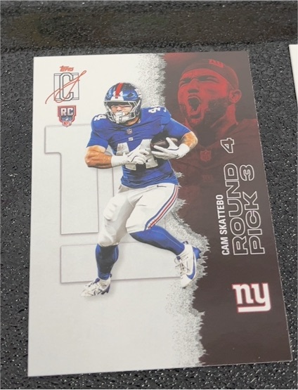 2025 Topps #4 Cam Skattebo — front