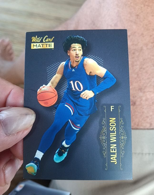 2022 Wild Card Matte #MB-32 Jalen Wilson — front