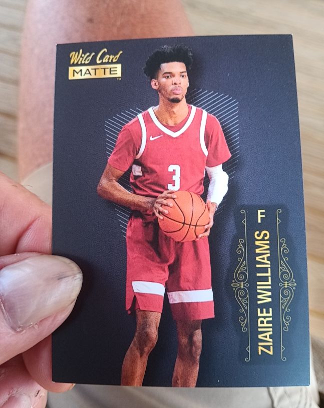 2022 Wild Card Matte #MB-77 Ziaire Williams — front