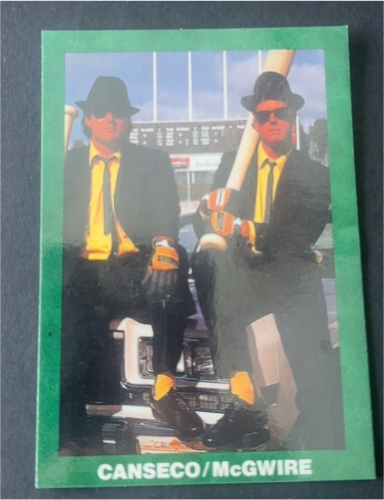 1990 Broder Green Border #NNO Jose Canseco / Mark McGwire — front