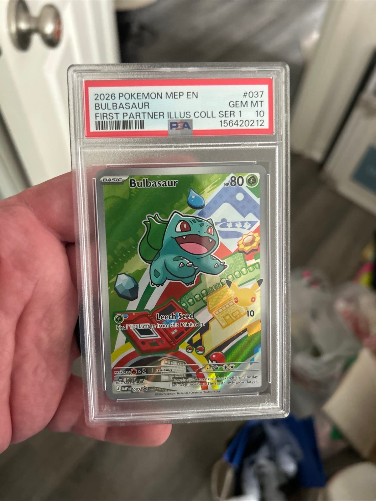 2026 Pokémon MEP EN Bulbasaur First Partner Illustration Collection Series 1 #037 — front