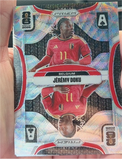 2026 Panini Prizm FIFA World Cup #13 Jérémy Doku — front