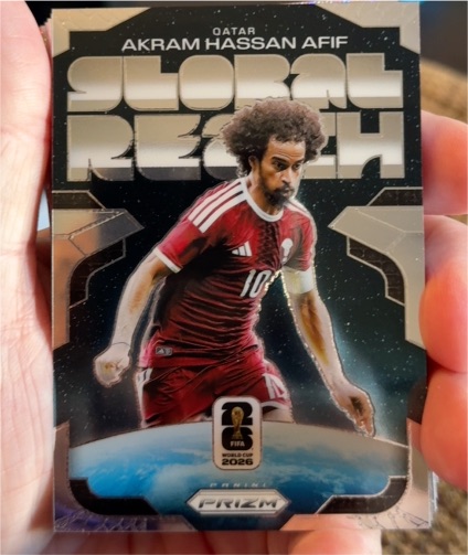 2026 Panini Prizm FIFA World Cup #17 Akram Hassan Afif — front