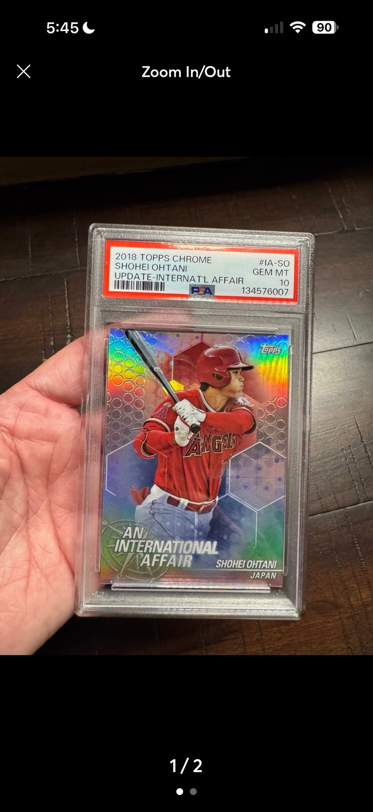 2018 Topps Chrome Update #IA-SO Shohei Ohtani International Affair — front