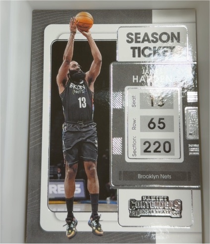 2021-22 Panini Contenders Season Ticket #64 James Harden — front