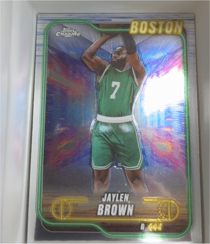 2024-25 Topps Chrome #28 Jaylen Brown — front