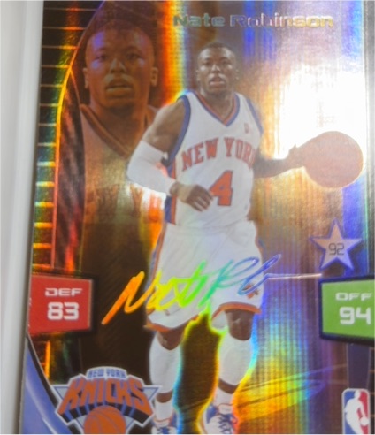2009-10 Panini Adrenalyn XL #NNO Nate Robinson Ultimate Signature — front