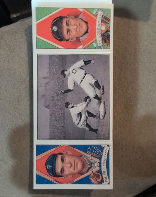 1993 Upper Deck BAT Triple-Folders Non-Numbered Inserts Ty Cobb — front