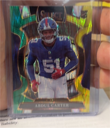 2025 Panini Select #95 Abdul Carter — front